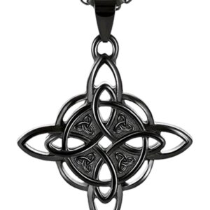 Collar negro nudo de bruja